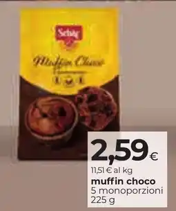 Unicoop Etruria Schär Muffin Choco offerta