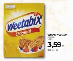 Unicoop Etruria Cereali Weetabix original offerta