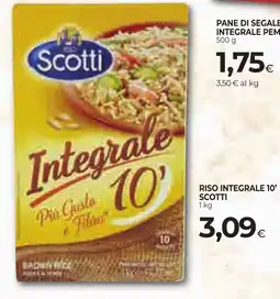 Unicoop Etruria Riso integrale 10' Scotti offerta