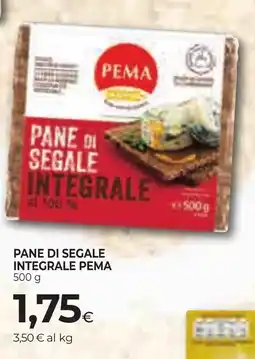 Unicoop Etruria Pema pane di segale integrale offerta