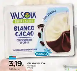 Unicoop Etruria Gelato Valsoia Bianco Cacao offerta