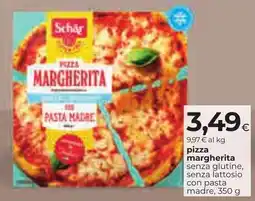 Unicoop Etruria Schär pizza margherita senza glutine, senza lattosio offerta