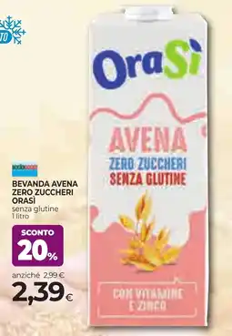 Unicoop Etruria Beveranda avena zero zuccheri orasi senza glutine offerta