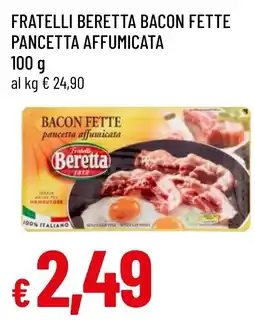 Famila Market Bacon fette pancetta affumicata Fratelli Beretta offerta