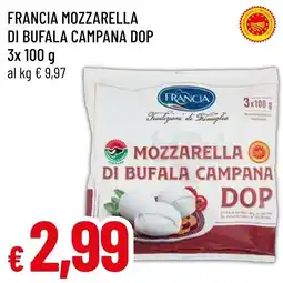 Famila Market Francia mozzarella di bufala campana dop offerta