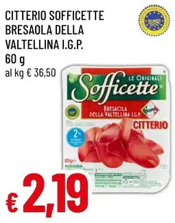 Famila Market Sofficette Bresaola della Valtellina I.G.P. Citterio offerta