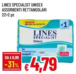 Famila Market Lines Specialist assorbenti rettangolari unisex offerta