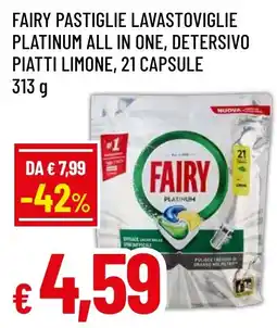 Famila Market Fairy pastiglie lavastoviglie platinum all in one offerta