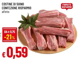 Famila Market Costine di suino offerta
