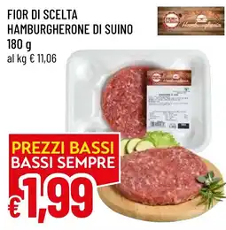 Famila Market Hamburgerone di suino offerta