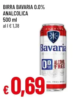 Famila Market Birra Bavaria 0.0% analcolica offerta