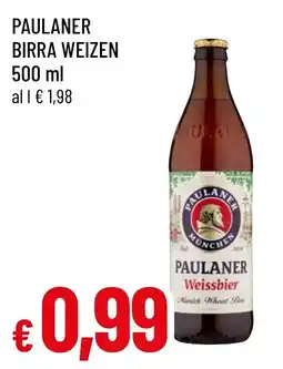 Famila Market Paulaner birra weizen offerta