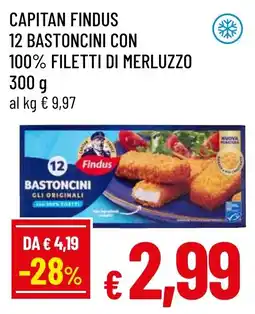 Famila Market Capitan Findus bastoncini con filetti di merluzzo offerta