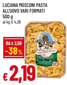 Famila Market Luciana Mosconi pasta all'uovo offerta