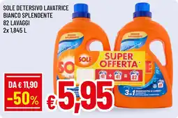 Famila Market Sole detersivo lavatrice bianco splendente offerta