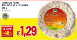 Famila Market Piada d'Oro Piadina Romagnola IGP alla Riminese offerta