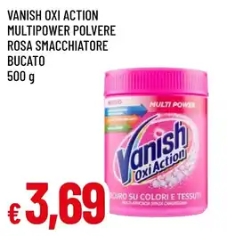 Famila Market Vanish Oxi Action polvere rosa smacchiatore bucato offerta
