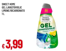 Famila Market Sweet Home gel lavastoviglie limone/bicarbonato offerta