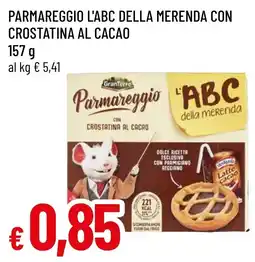 Famila Market Parmareggio l'ABC della merenda con crostatina al cacao offerta