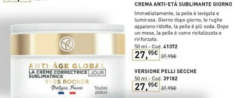 Yves Rocher Crema viso offerta