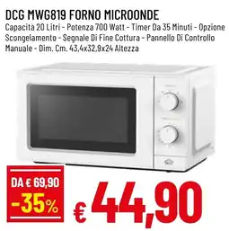 Famila Market DCG Forno Microonde MWG819 offerta