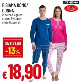 Famila Market Pigiama uomo/donna Athena By Liabel offerta
