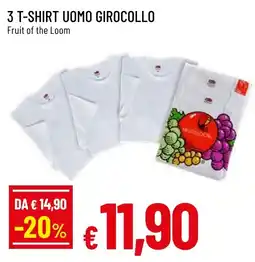 Famila Market T-shirt uomo girocollo Fruit of the Loom offerta