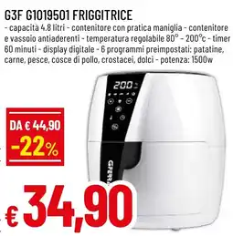 Famila Market Friggitrice G3F G1019501 offerta