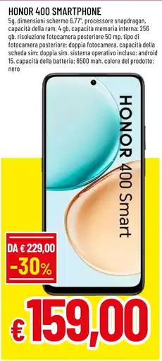 Famila Market Honor 400 Smartphone offerta