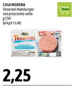 Madis Teneroni Hamburger con prosciutto cotto offerta