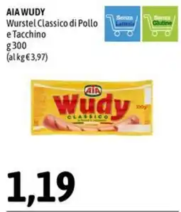 Madis AIA WUDY Wurstel Classico di Pollo e Tacchino offerta