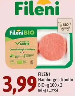 Madis Fileni Hamburger di pollo BIO offerta