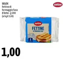 Madis Selex fettine di formaggio fuso offerta