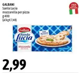 Madis Galbani Santa Lucia mozzarella per pizza offerta