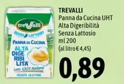 Madis Trevalli Panna da Cucina UHT Alta Digeribilità Senza Lattosio offerta