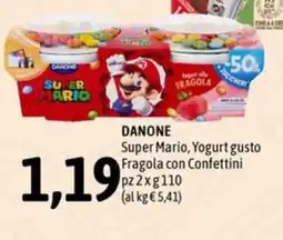 Madis Danone Super Mario Yogurt offerta