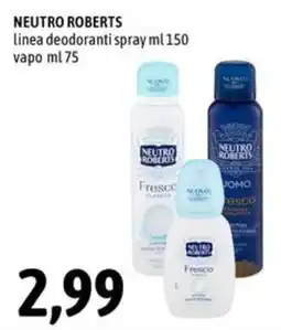 Madis Neutro Roberts linea deodoranti offerta