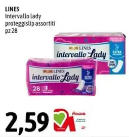 Madis Lines intervallo lady offerta