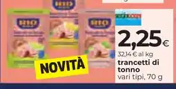 Unicoop Etruria Rio mare trancetti di tonno offerta