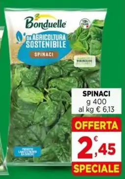 Gran mercato Bonduelle Spinaci offerta