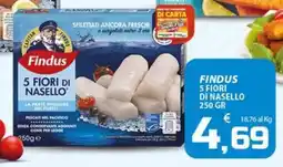 SpesaPiù Supermercati Findus Fiori di Nasello offerta