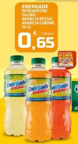 SpesaPiù Supermercati Energade integratore salino arancia rossa/ arancia/limone offerta