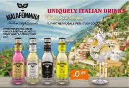 Zona Malafemmina ginger beer/grapefruit/ tonic water/lemon tonic offerta