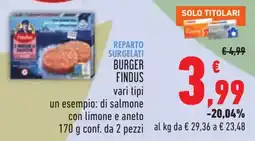 Conad Burger Findus offerta