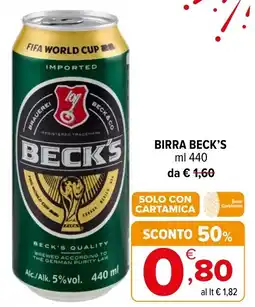 Iperal Birra Beck's offerta