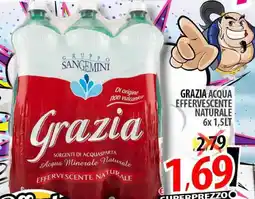 Il Genio Supermercato Grazia Acqua Effervescente Naturale offerta