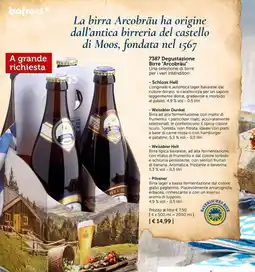 Bofrost Degustazione Birre Arcobräu offerta