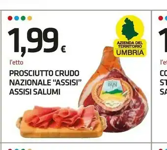 Superconti Nazionale assisi prosciutto crudo offerta