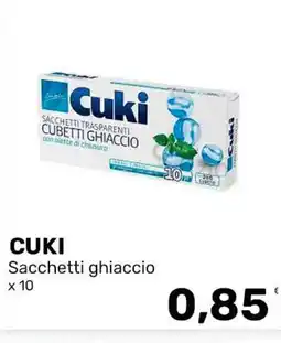 Iper Tosano Cuki Sacchetti ghiaccio offerta