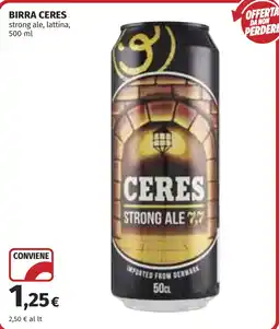 Coop Birra Ceres strong ale offerta